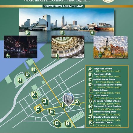 클리블랜드 Heart Of Dt - Pool & Steam At Playhouse Square 315 아파트 외부 사진